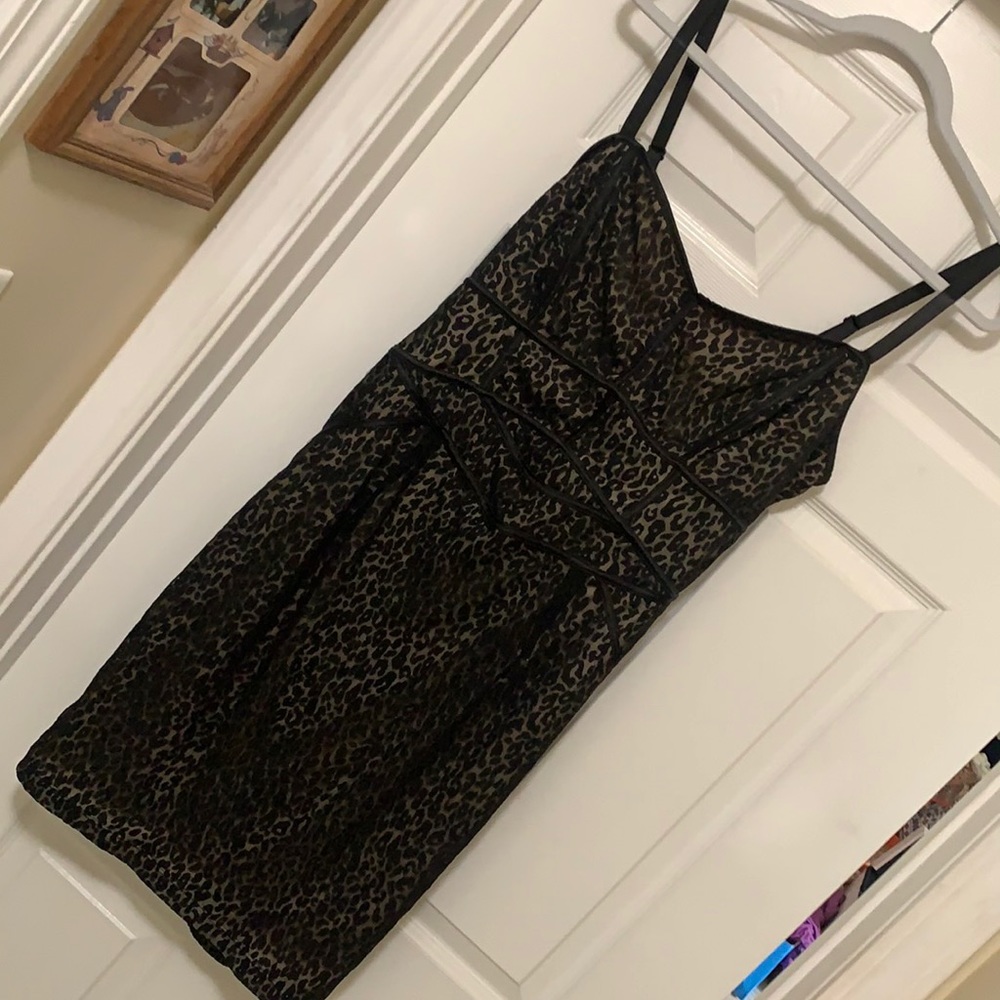 Black cheetah dress from Torrid